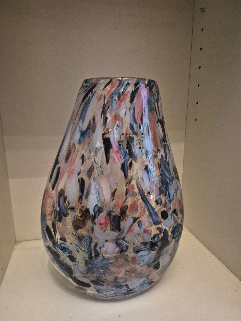 FIDRIO vaas NIEUW alleen ophalen, Huis en Inrichting, Ophalen, Nieuw, Blauw, Glas