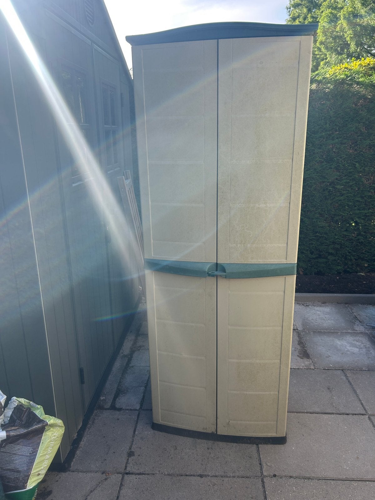Tuinkast opberg kast schuur hok berging tuin gereedschap, Ophalen, Gebruikt, Kunststof, Overige typen