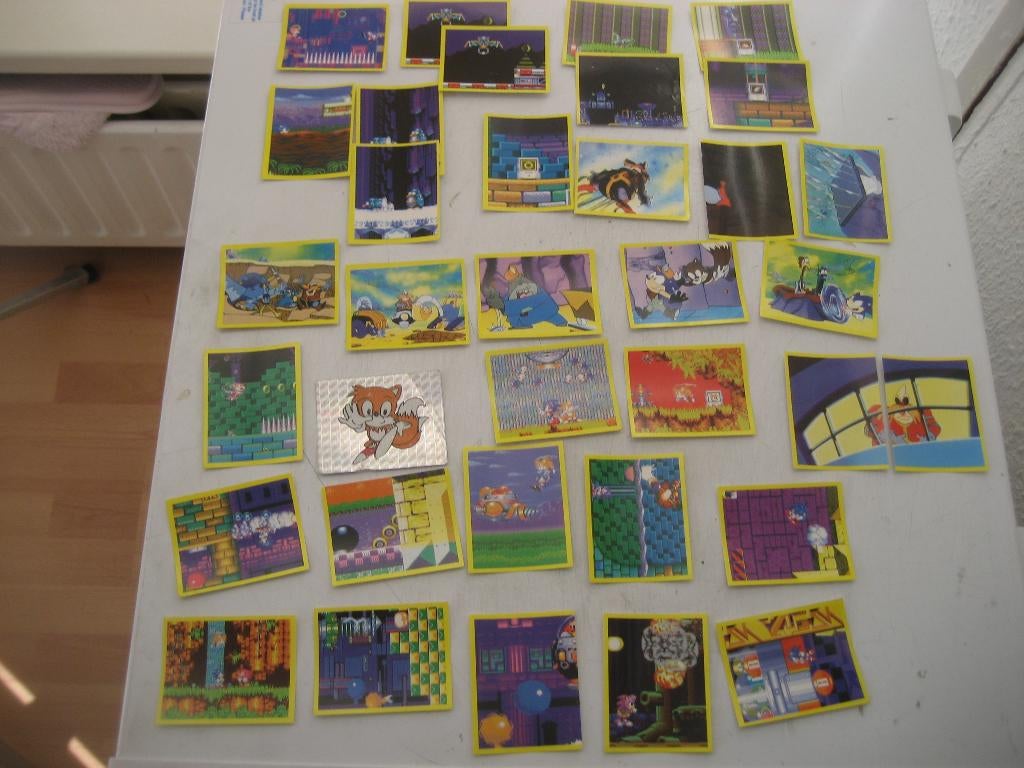 sonic stickers panini, Ophalen of Verzenden, Zo goed als nieuw, Meerdere stickers