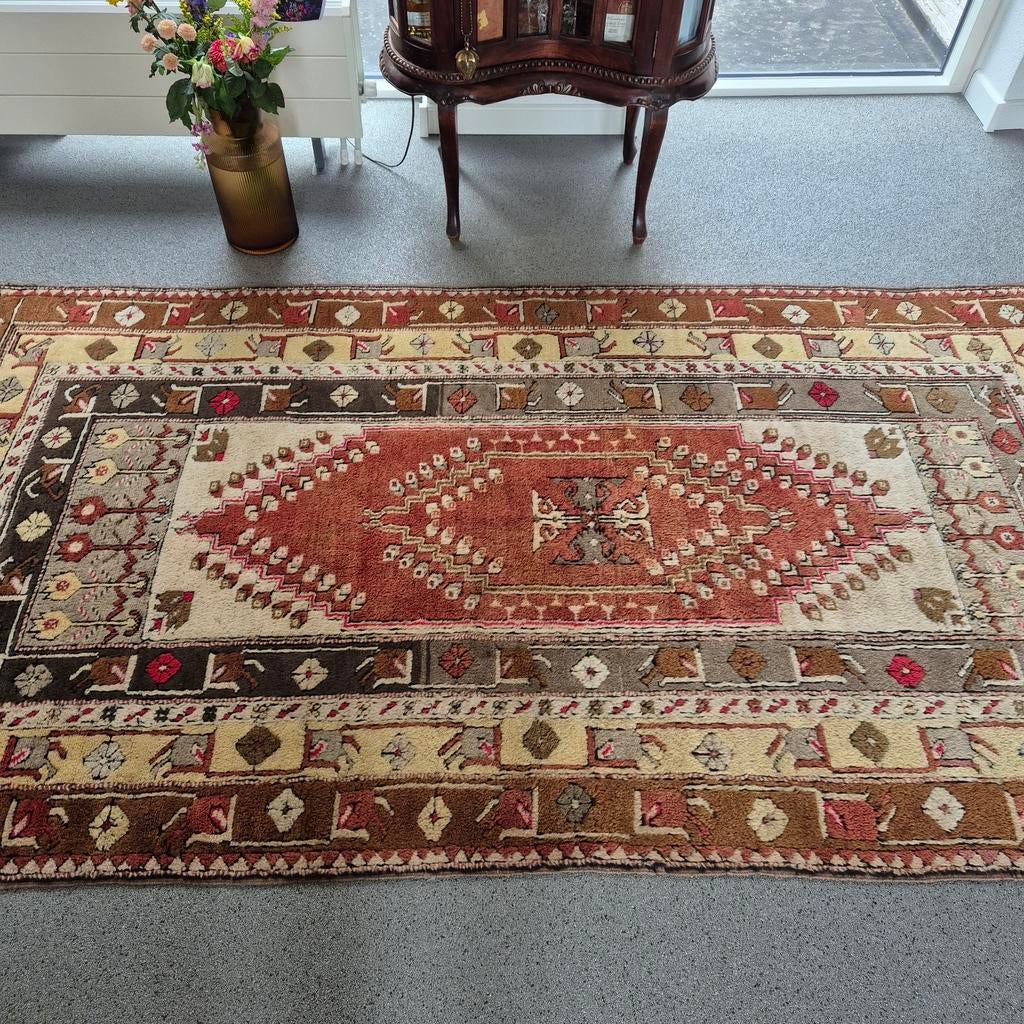 Prachtig vloerkleed in mooie warme kleuren., Ophalen, Rechthoekig, 200 cm of meer