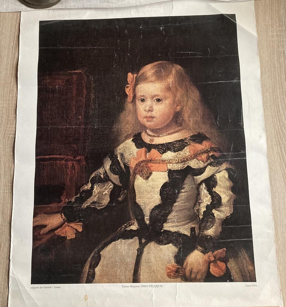Brocante afbeelding van Infanta Margarita van Spanje, Ophalen of Verzenden