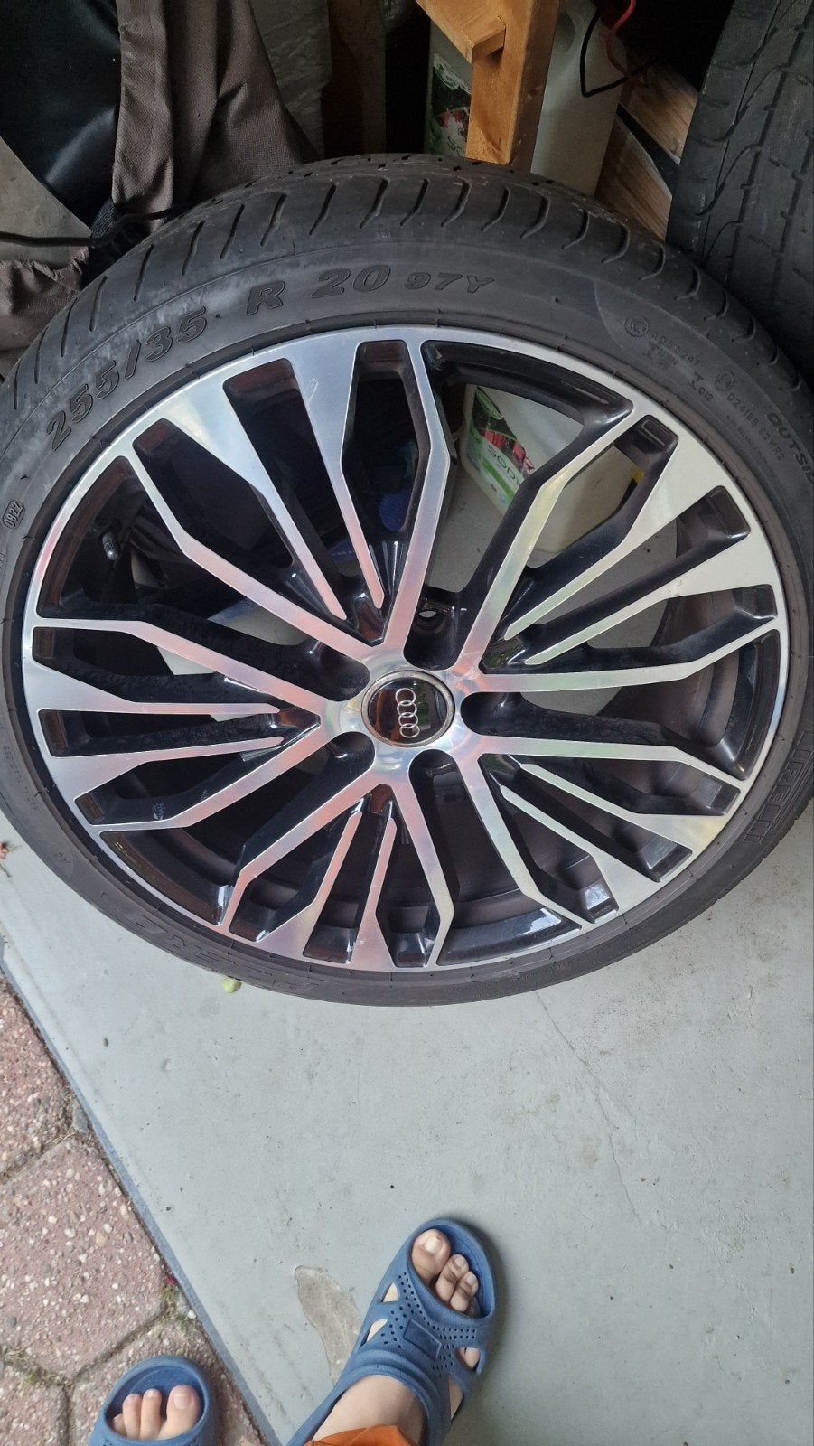 Originele Audi 20 inch velgen met zomerbanden 255/35 R20, Auto-onderdelen, Banden en Velgen, Ophalen, Gebruikt, 255 mm, Banden en Velgen