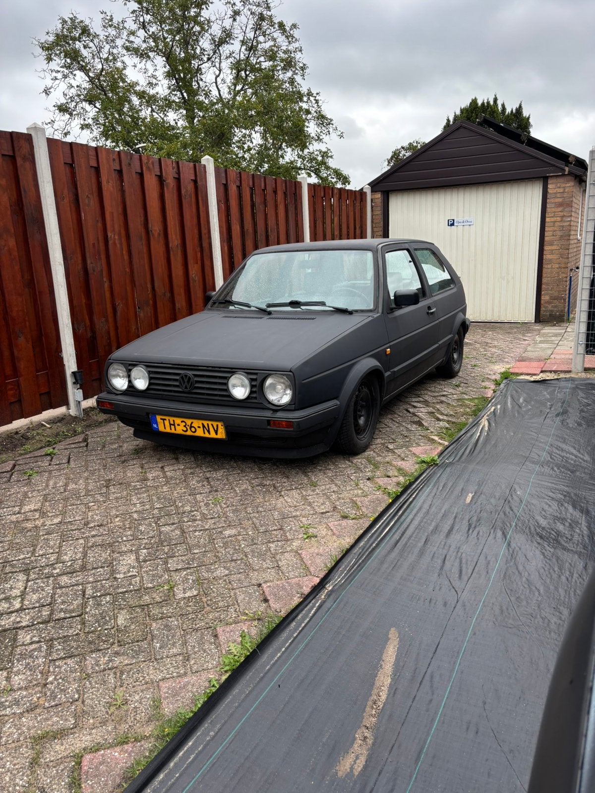 Volkswagen Golf 1.6 53KW AUT K6 1988 Blauw, Stof, 4 cilinders, Zwart, 1200 kg