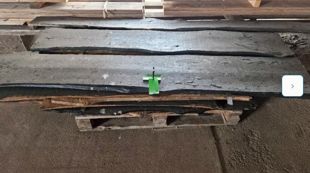 Eiken planken ( 244 ), Doe-het-zelf en Verbouw, Hout en Planken, Ophalen, Gebruikt, Minder dan 25 mm, Eiken
