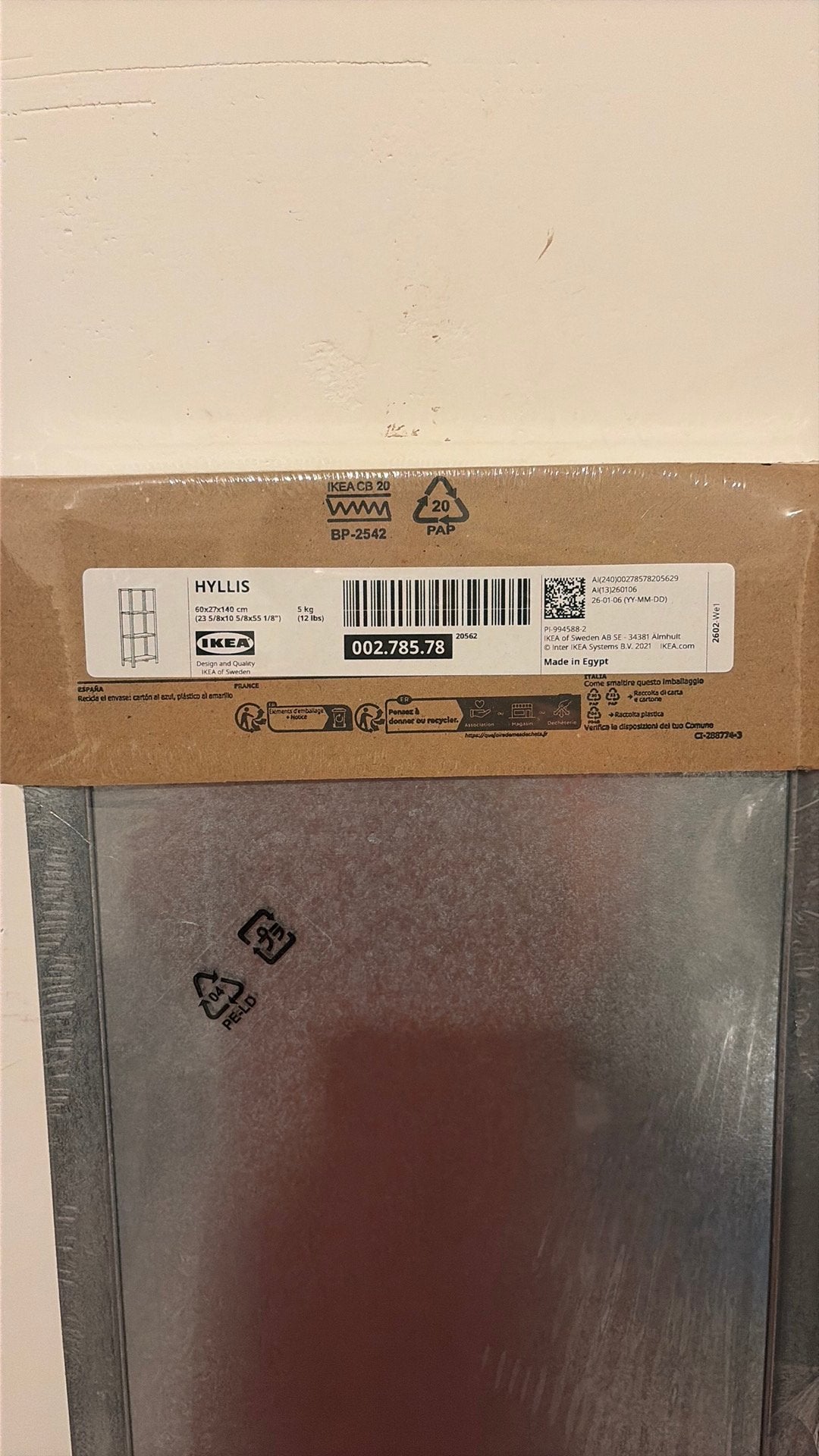Stellingkast ikea nieuw, Ophalen, Zo goed als nieuw