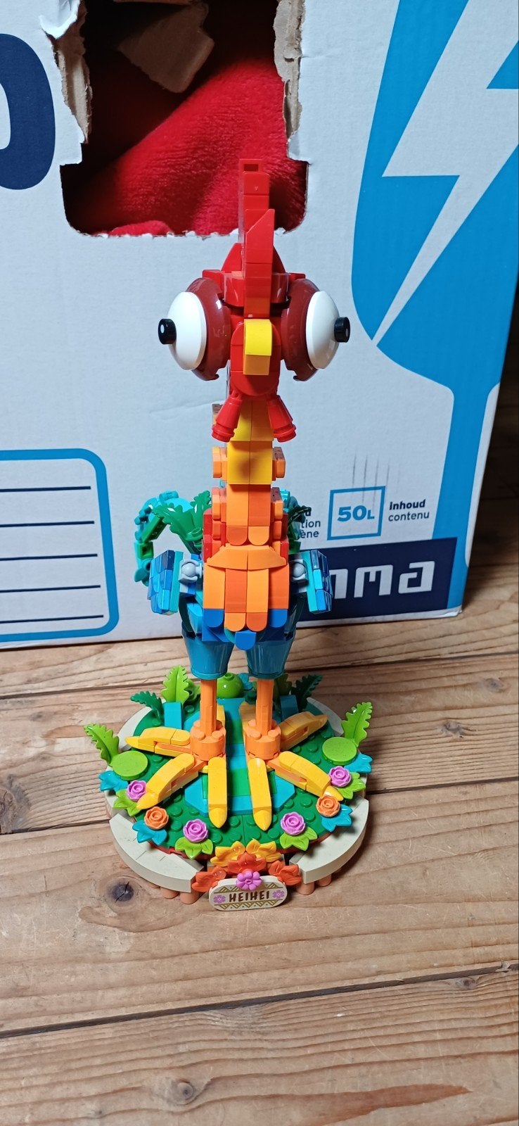 Disney vaiana lego heihei, Lego, Ophalen of Verzenden, Zo goed als nieuw, Compleet