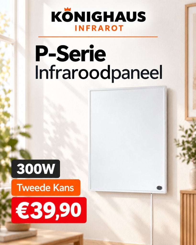 Könighaus infraroodpaneel 300W | Tweede Kans | P-Serie
