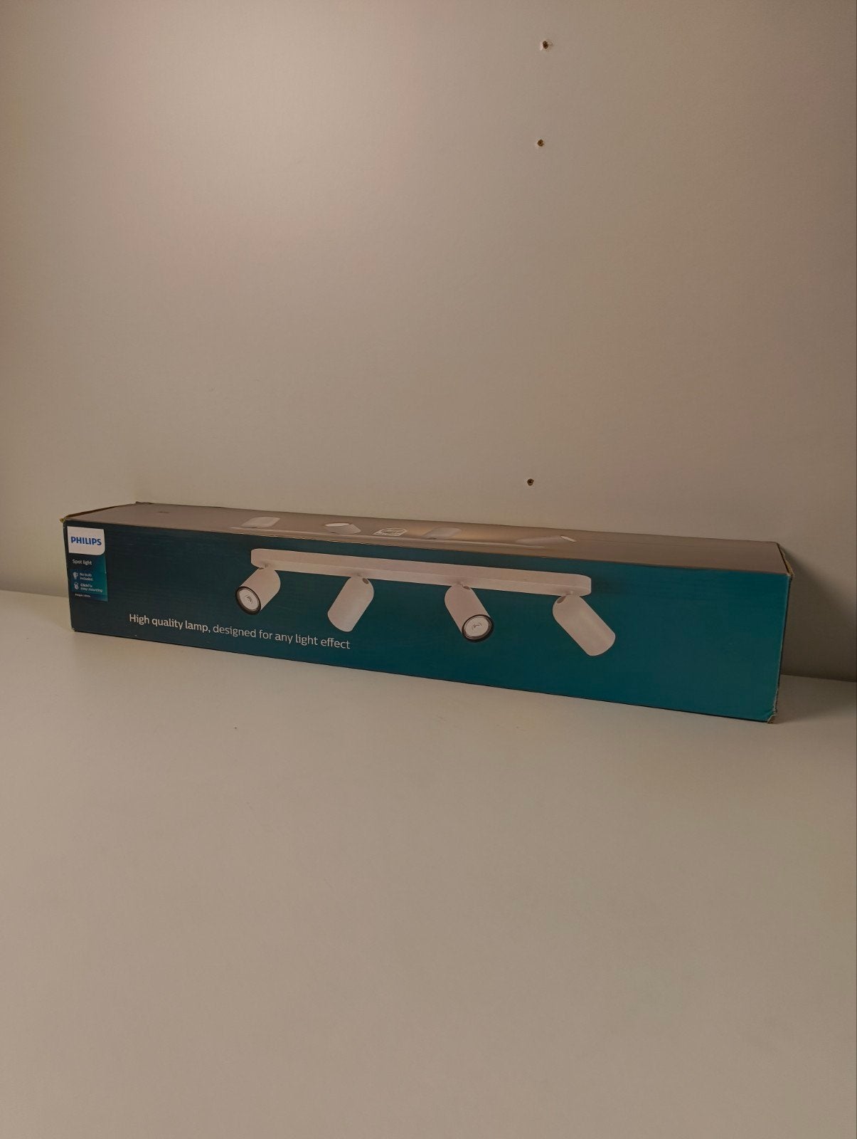 Philips Pongee Witte 4 Spot Light - 4x GU10 LED, Geschikt voor plafondmontage, GU10, Ophalen of Verzenden, LED