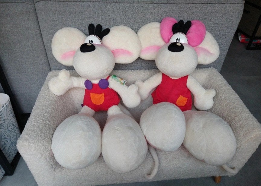 Grote Diddl en Diddlina knuffels - Zo goed als nieuw, Ophalen, Zo goed als nieuw