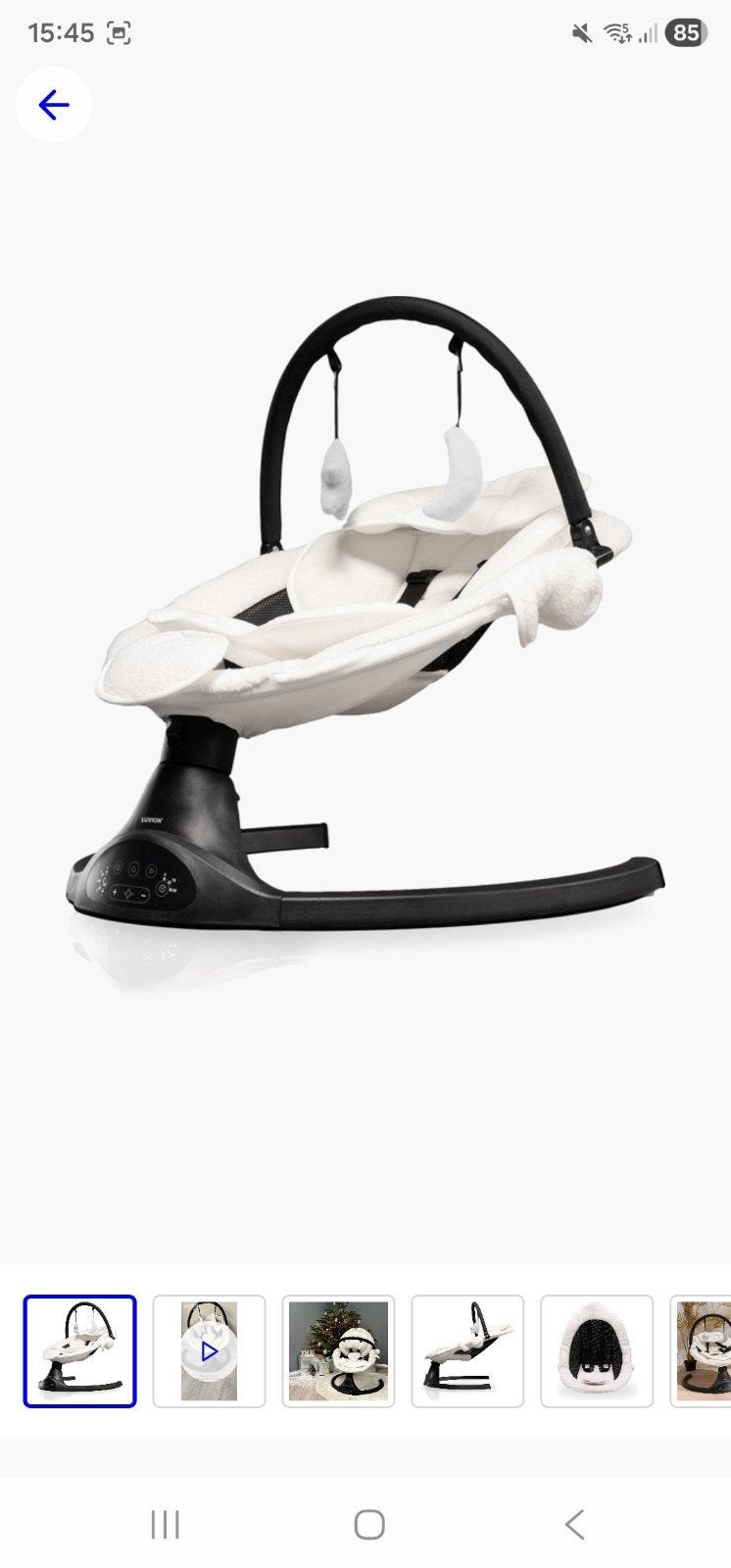 Luvion baby swing, Kinderen en Baby's, Wipstoeltjes, Ophalen, Zo goed als nieuw