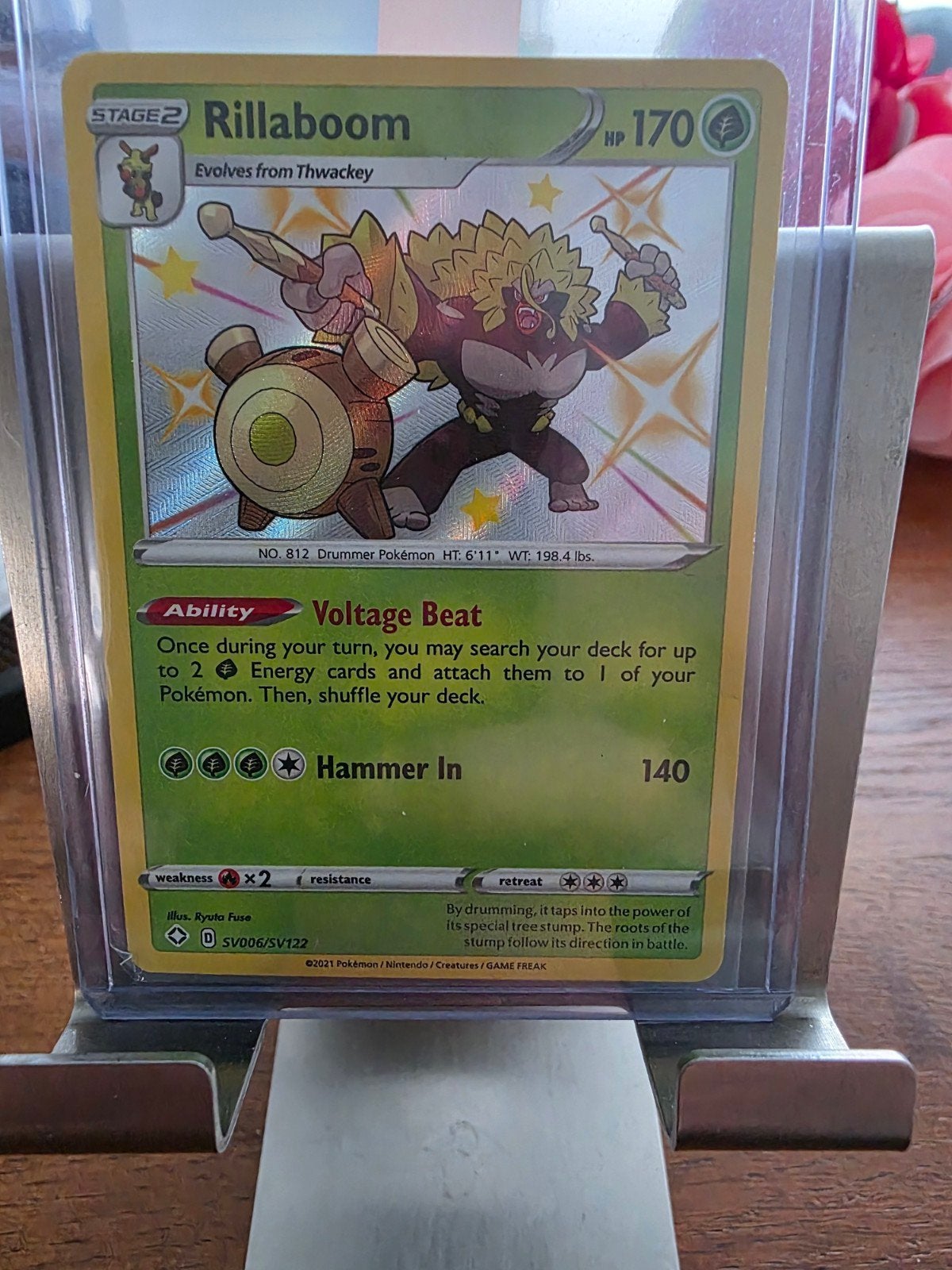 Pokemon rillaboom shiny, Ophalen of Verzenden, Zo goed als nieuw