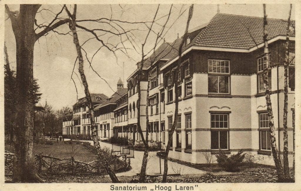 Sanatorium Hoog Laren - 1932 gelopen, Ophalen of Verzenden, 1920 tot 1940, Gelopen, Noord-Holland