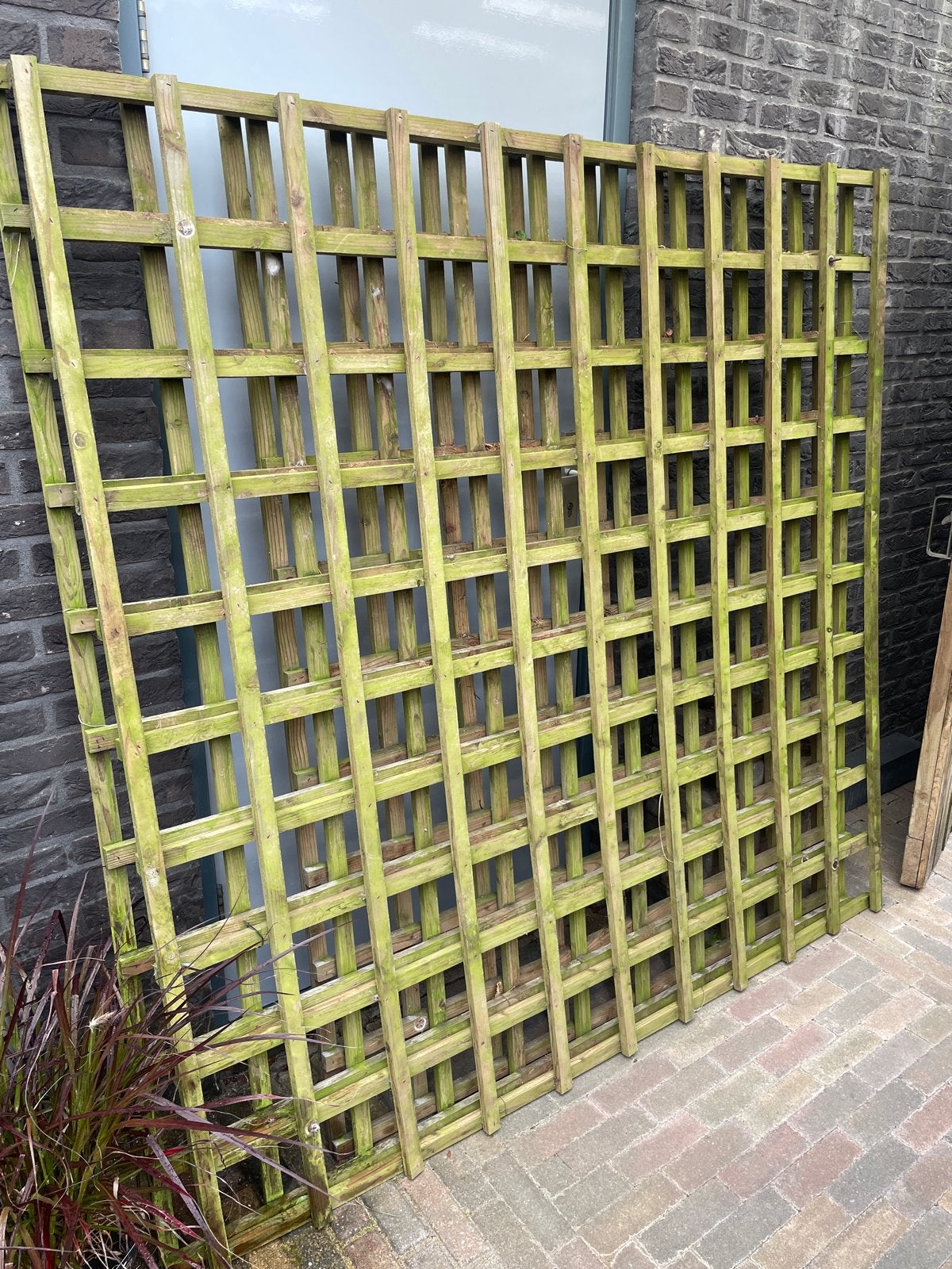 Houten tuinhek/trellis - Gebruikt, Tuin en Terras, Ophalen, Gebruikt, Hout, Tuinhek