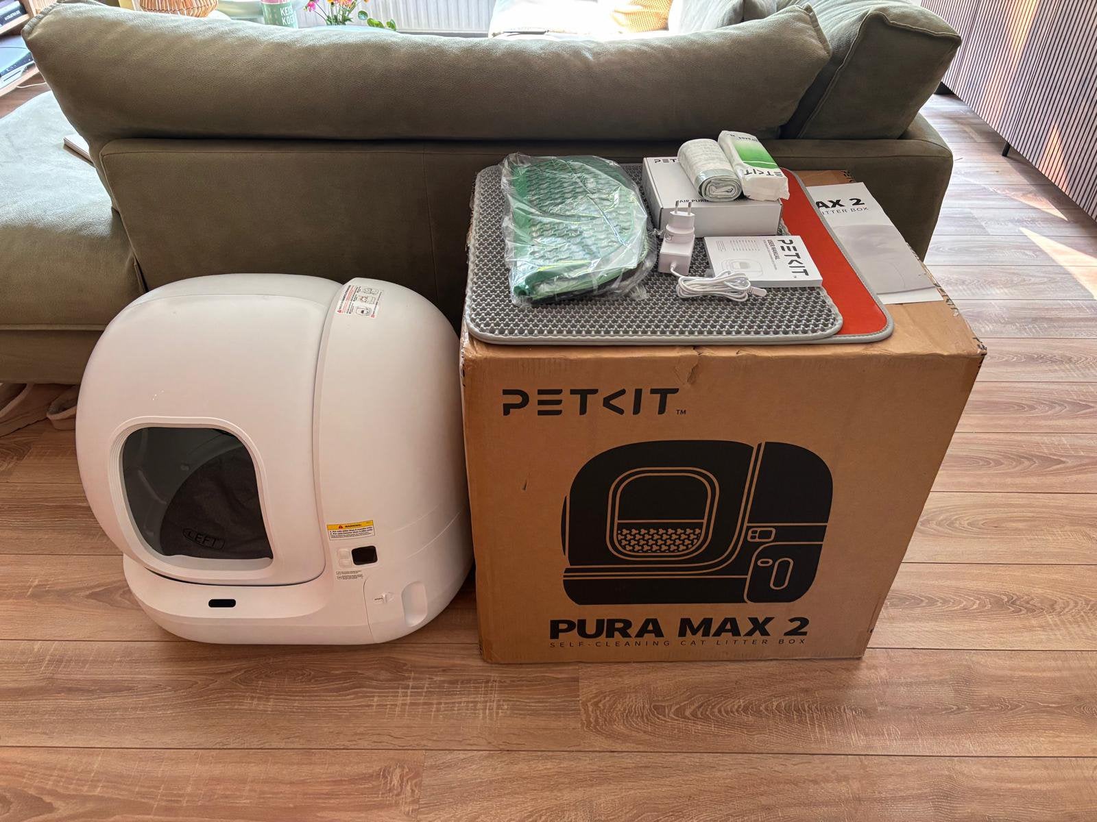 PetKit Pura Max 2.0 Zelfreinigende Kattenbak - Nieuw + Grind, Dieren en Toebehoren, Ophalen, Nieuw