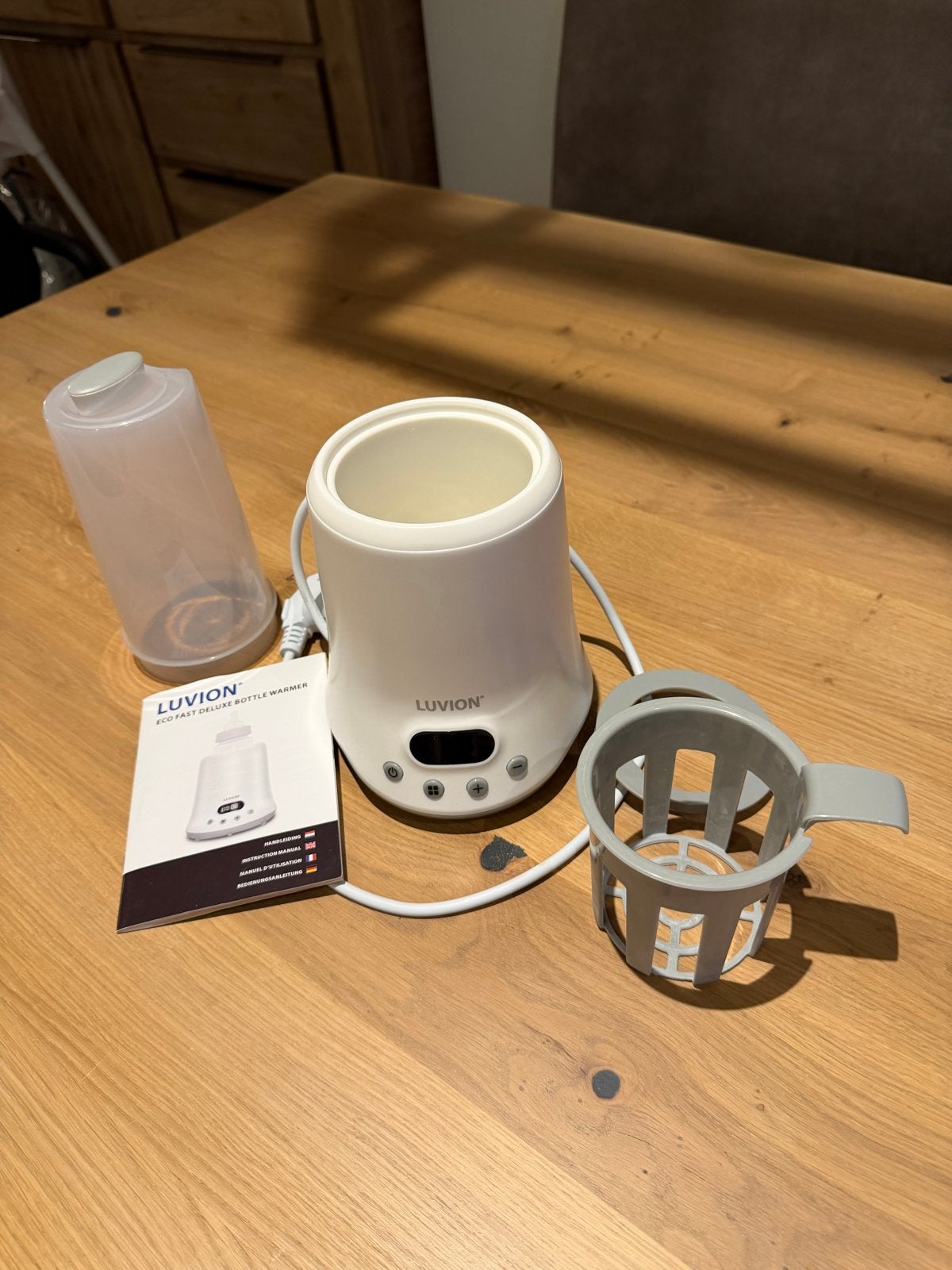 Luvion Eco Fast Deluxe Flessenwarmer en sterilisator, Kinderen en Baby's, Flessen- of potjesverwarmer, Luvion, Ophalen of Verzenden
