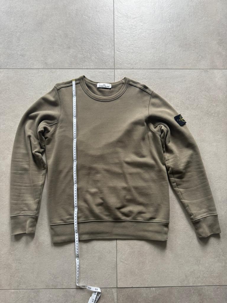 Stone Island Sweatshirt - Olijf/Khaki - Maat M, Ophalen of Verzenden, Zo goed als nieuw, Maat 48/50 (M), Groen