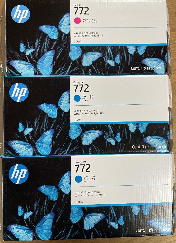 HP designjet 772 cartridges [cyaan en magenta], Ophalen, Nieuw, Printer, HP Deskjet