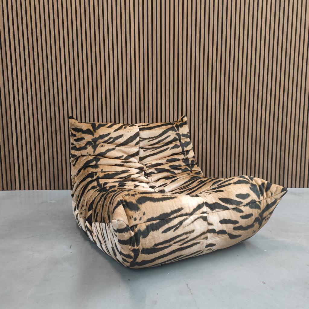 Ligne Roset Togo Fireside Chair 1-zits | Etro Tigro, Ophalen of Verzenden