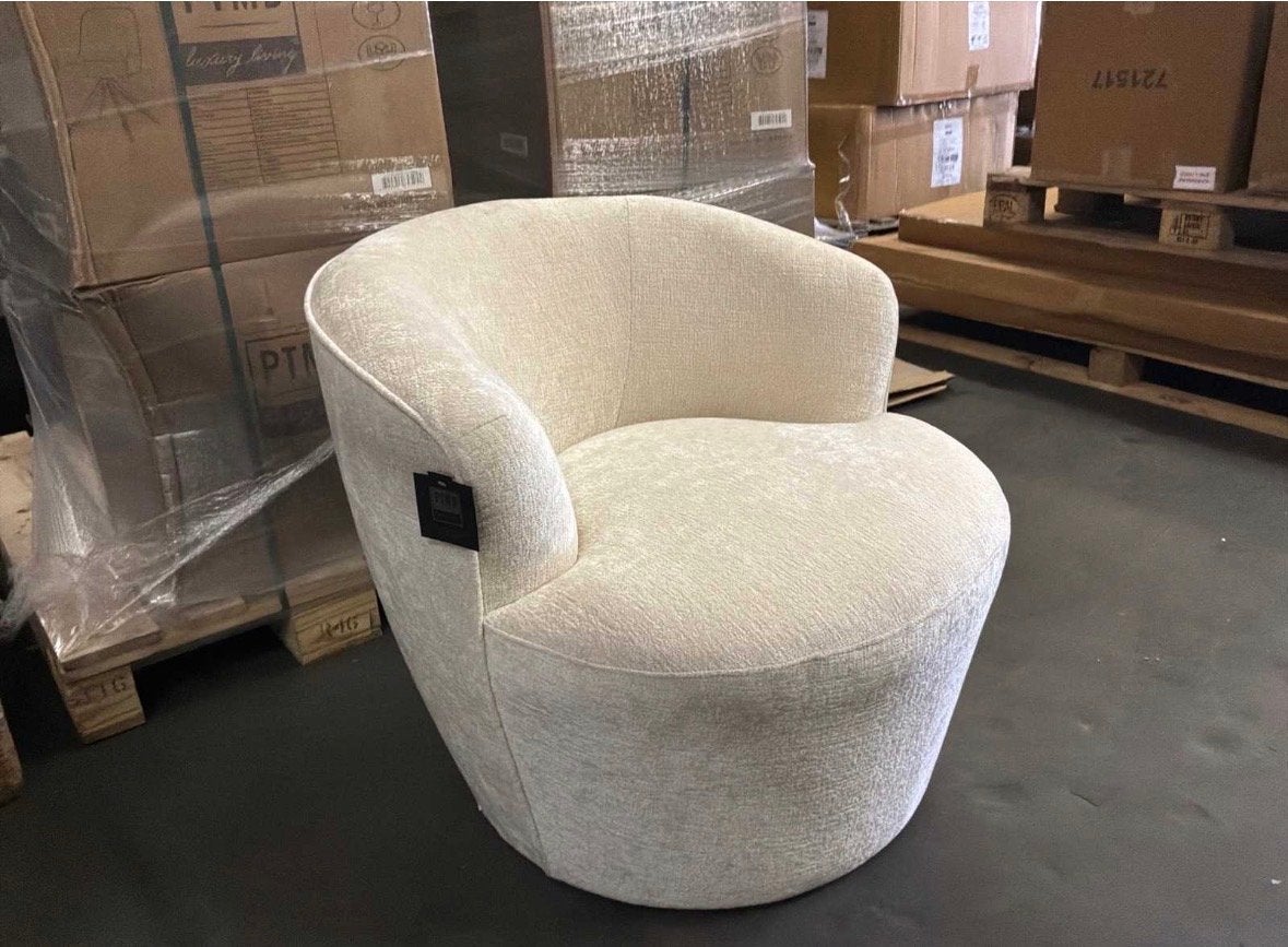 PTMD Grasa White Fiore Stoffen Fauteuil - Nieuw!, Ophalen, Nieuw, Stof, 75 tot 100 cm