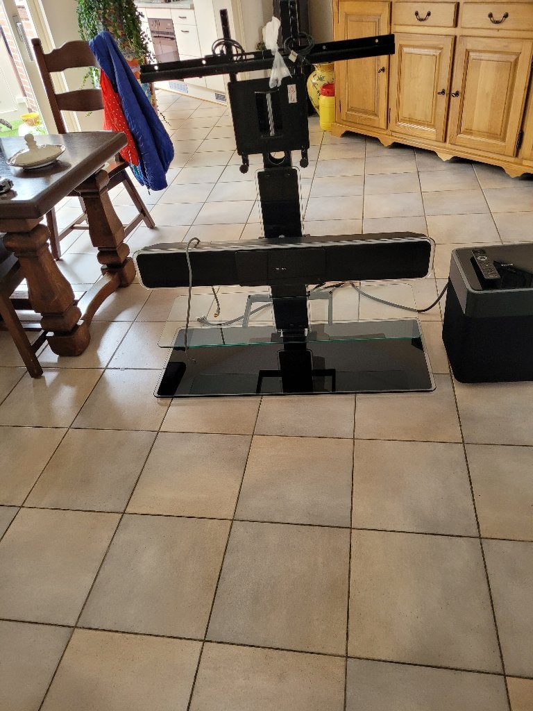 tv op hang rek, Huis en Inrichting, Ophalen, Gebruikt, Metaal, Cd's
