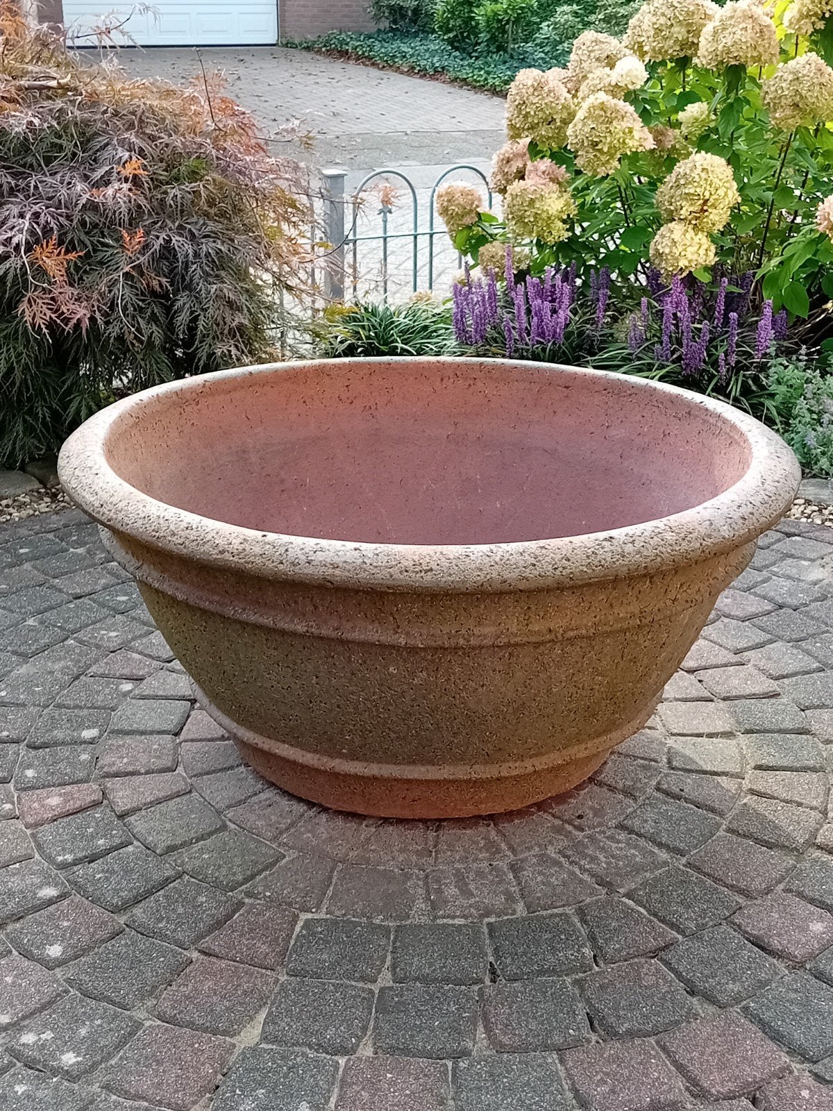 Grote, zware kwaliteit plantenbak voor buiten, Tuin en Terras, Ophalen, Gebruikt, 100 cm of meer, Rond