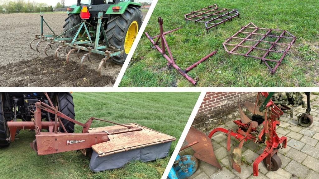 PZ 165, cultivator, ploeg, eg, kieper, vorkjesschudder, Zakelijke goederen, Agrarisch | Werktuigen, Ophalen, Akkerbouw, Weidebouw