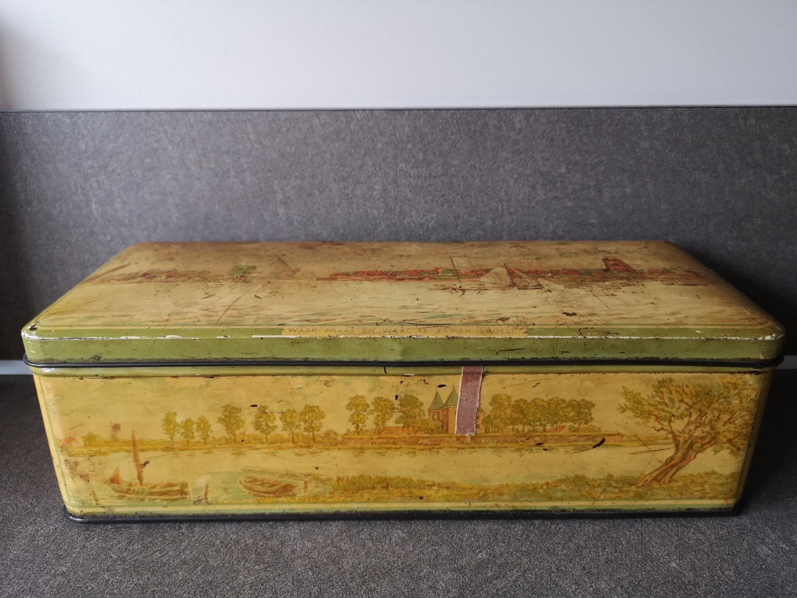 Vintage De Bruin Koekblik - Honing in uw woning, Ophalen of Verzenden