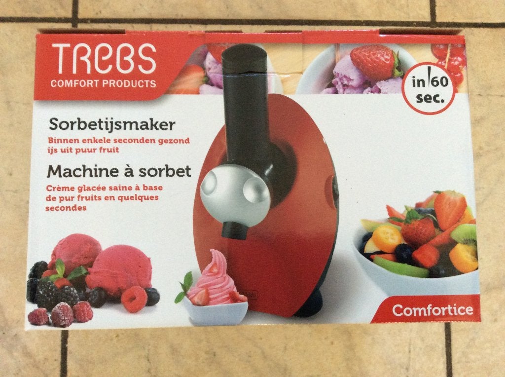 SORBET IJS MAKER van TREBS Comfort    Zo Goed Als Nieuw, Overige typen, Verzenden, Kunststof, Zo goed als nieuw