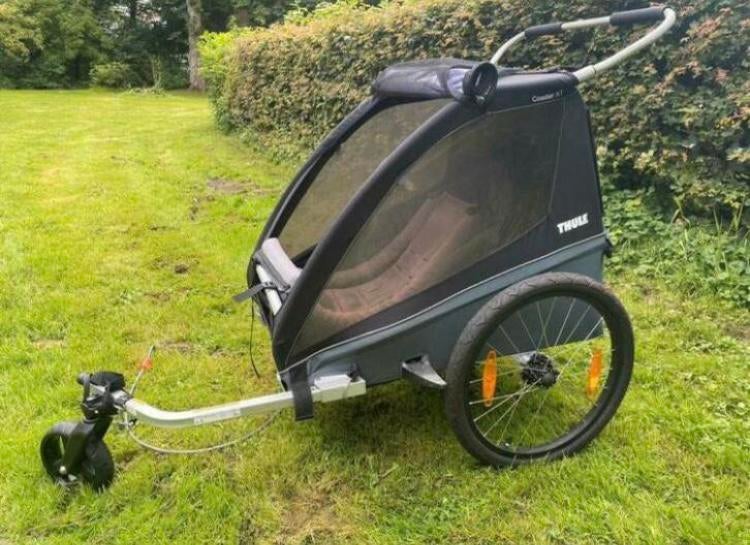 TE HUUR fietskar Thule XT Coaster, Ophalen, Zo goed als nieuw, Kinderkar, 40 tot 60 kg
