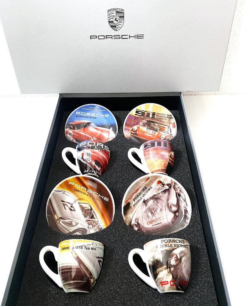 Porsche espressocups “Rennerfolge”  , Verzenden, Zo goed als nieuw, Auto's