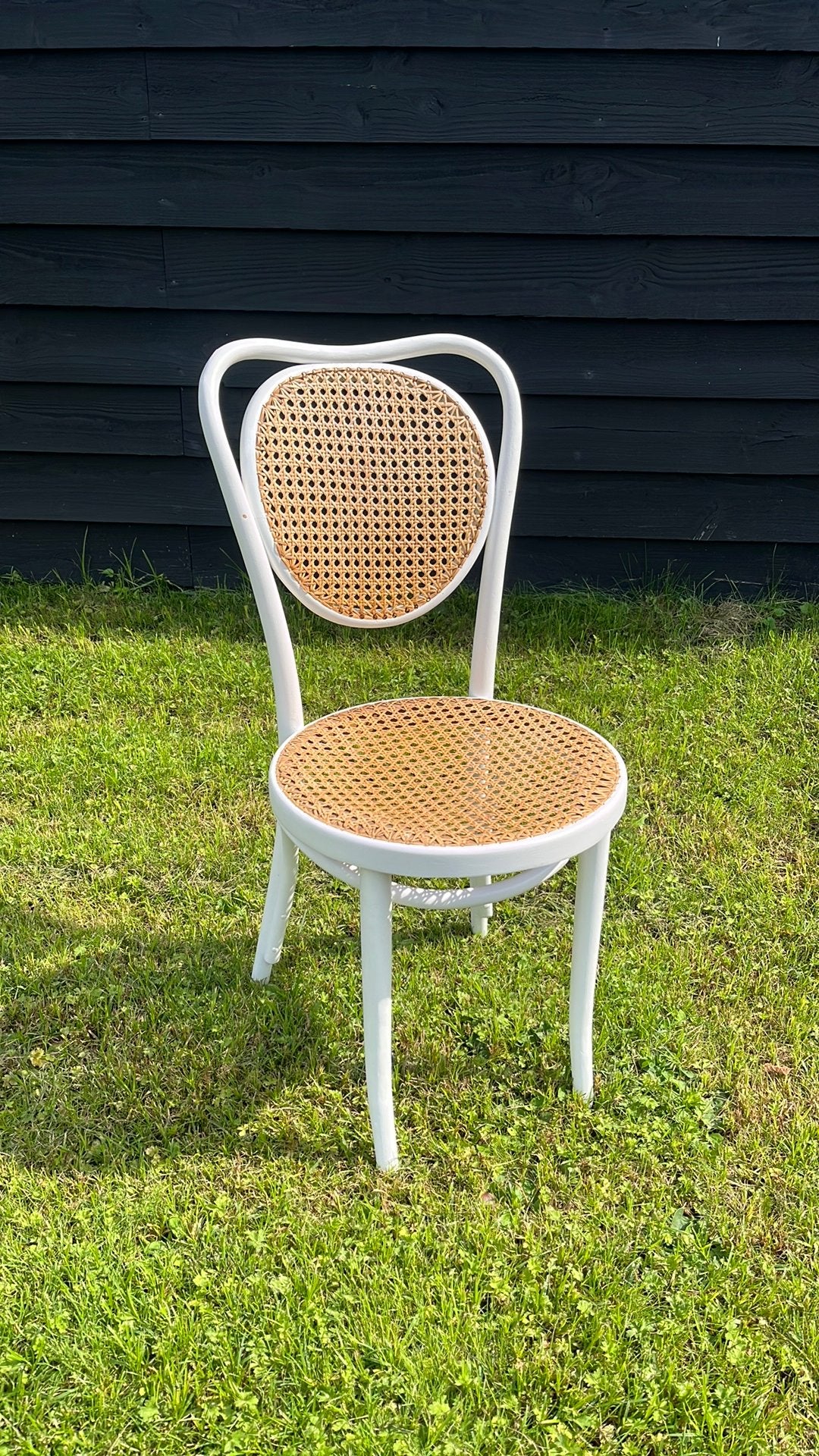 Webbing stoel - Wit met intact webbing, Ophalen