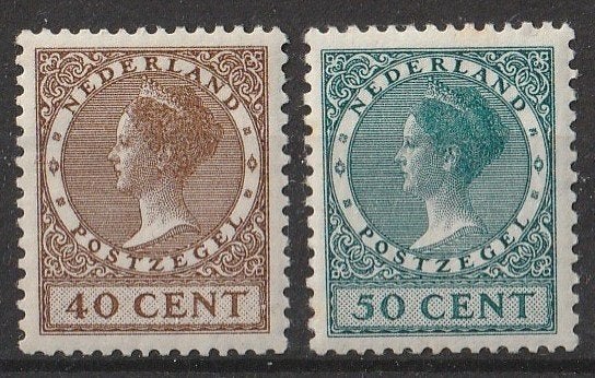Nederland 1926 Kon. Wilhelmina nvph 196-197 MNH, Postzegels en Munten, Postzegels | Nederland, Ophalen of Verzenden, T/m 1940