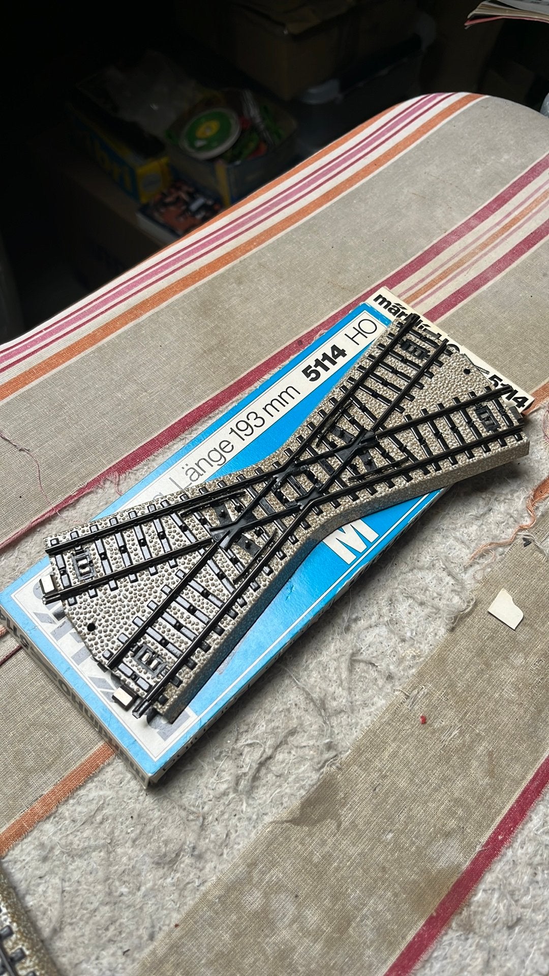 Te koop kruising van marklin 5114, Wisselstroom, Wagon, Ophalen of Verzenden, Zo goed als nieuw