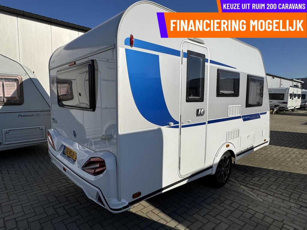 Knaus SPORT SILVER 400 LK STAPELBED,FIETSENDR, VOORTENT, Bedrijf, 5 tot 6 meter, Knaus, Tot en met 4