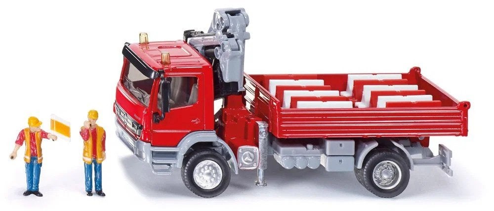 Nieuw Siku Mercedes Atego met Palfinger kraan, Hobby en Vrije tijd, Modelauto's | 1:50, SIKU, ., Nieuw, Ophalen of Verzenden