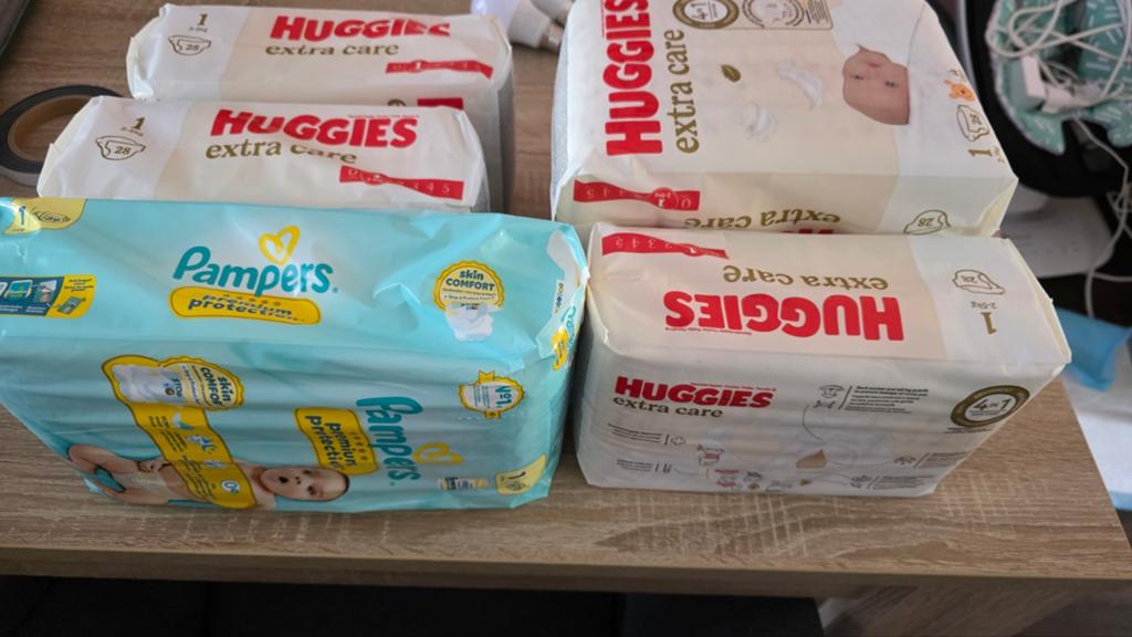 Pampers en Huggies luiers maat 1, Ophalen of Verzenden, Nieuw
