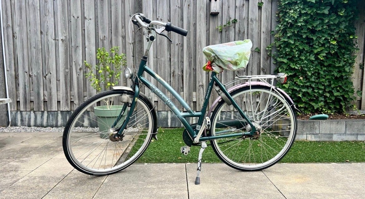 Damesfiets - Gazelle - Gebruikt, Fietsen en Brommers, Terugtraprem, Gebruikt, Versnellingen, Ophalen of Verzenden