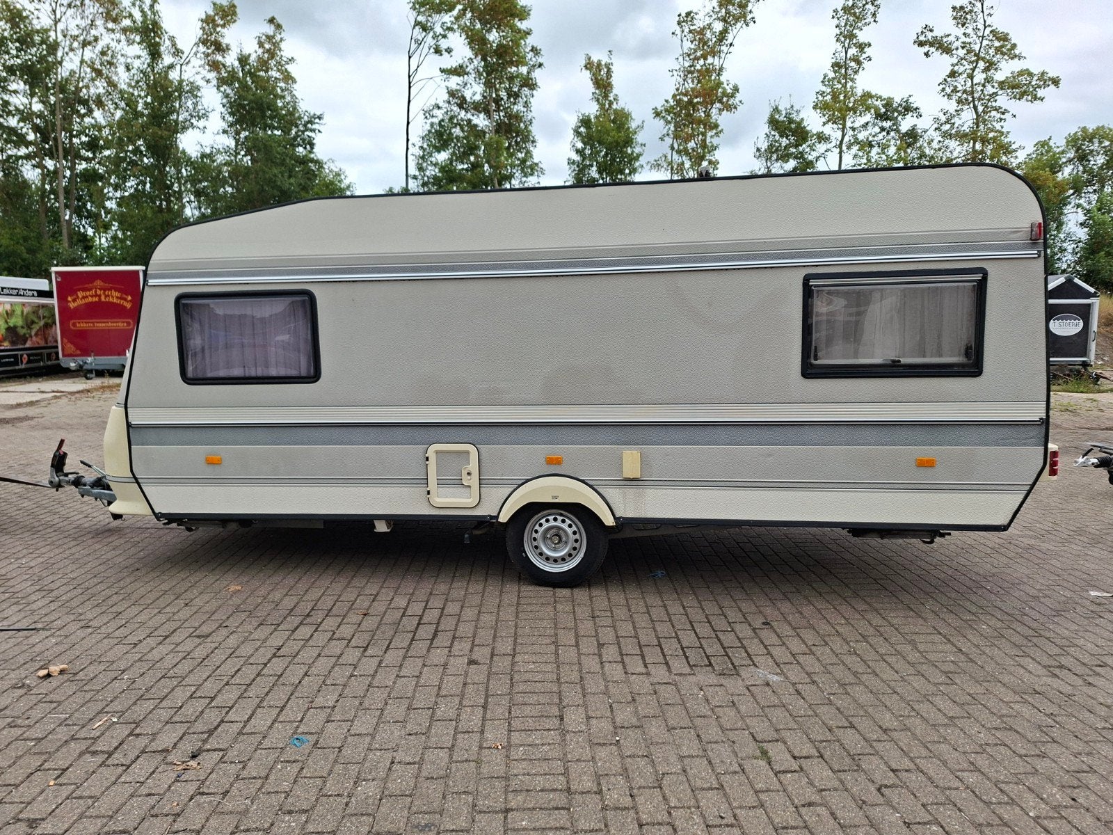 Hobby caravan met nette voortent, Rondzit, Hobby, Particulier, Tot en met 4