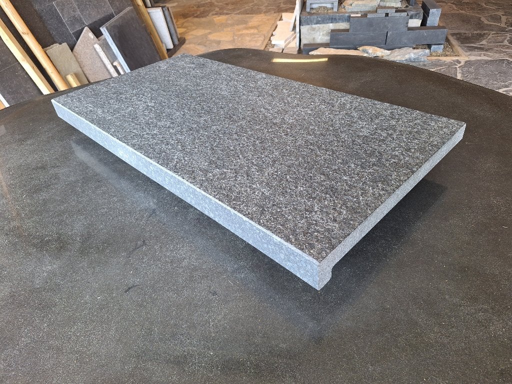 STUNTPRIJS zwembadrand Basalt 80x40x3/5 cm strak model, Ophalen of Verzenden, Nieuw