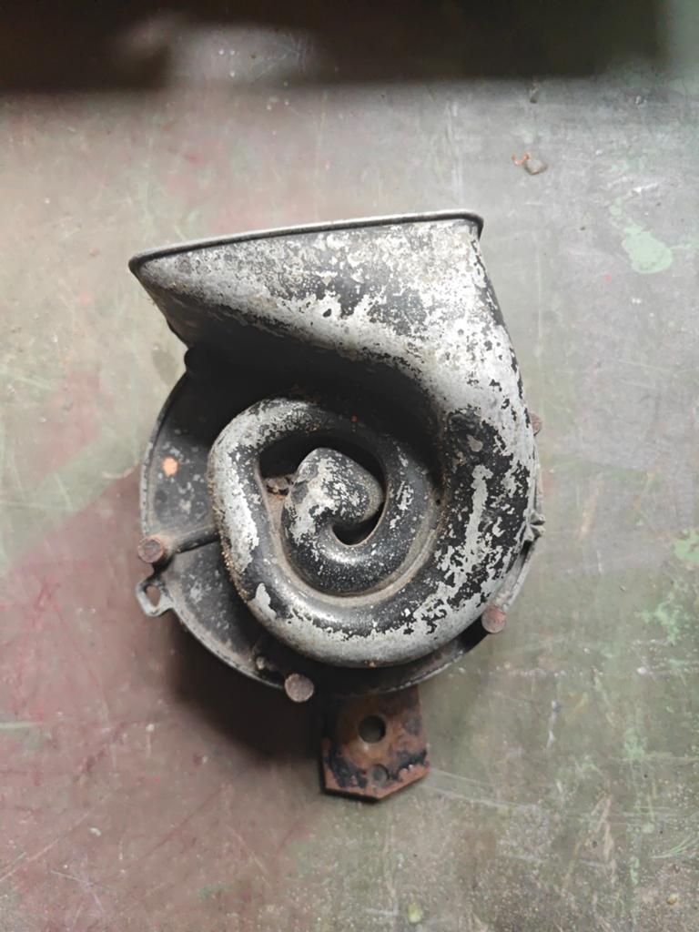 Werkende oude claxon (12 volt), Ophalen of Verzenden, Gebruikt
