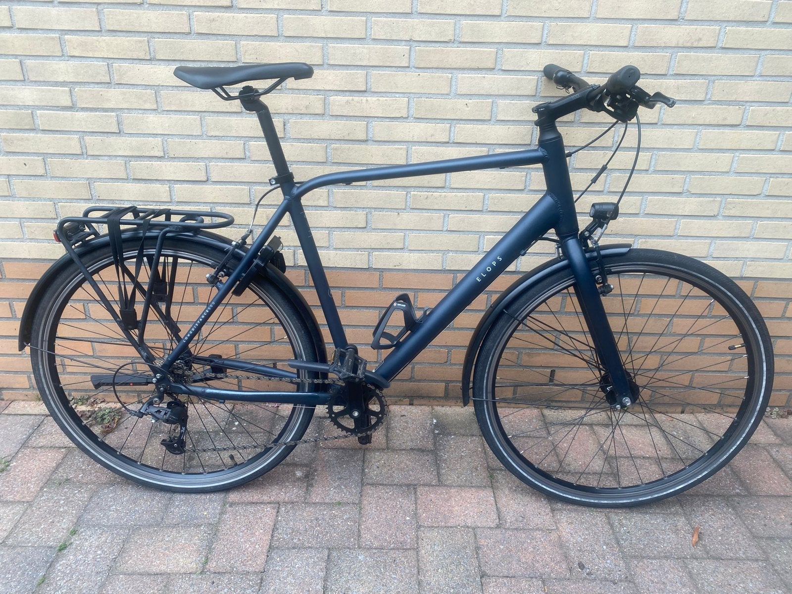 Elops XL Heren Sportfiets 9 Versnellingen, Fietsen en Brommers, Overige merken, Velgrem, Ophalen of Verzenden, Zo goed als nieuw