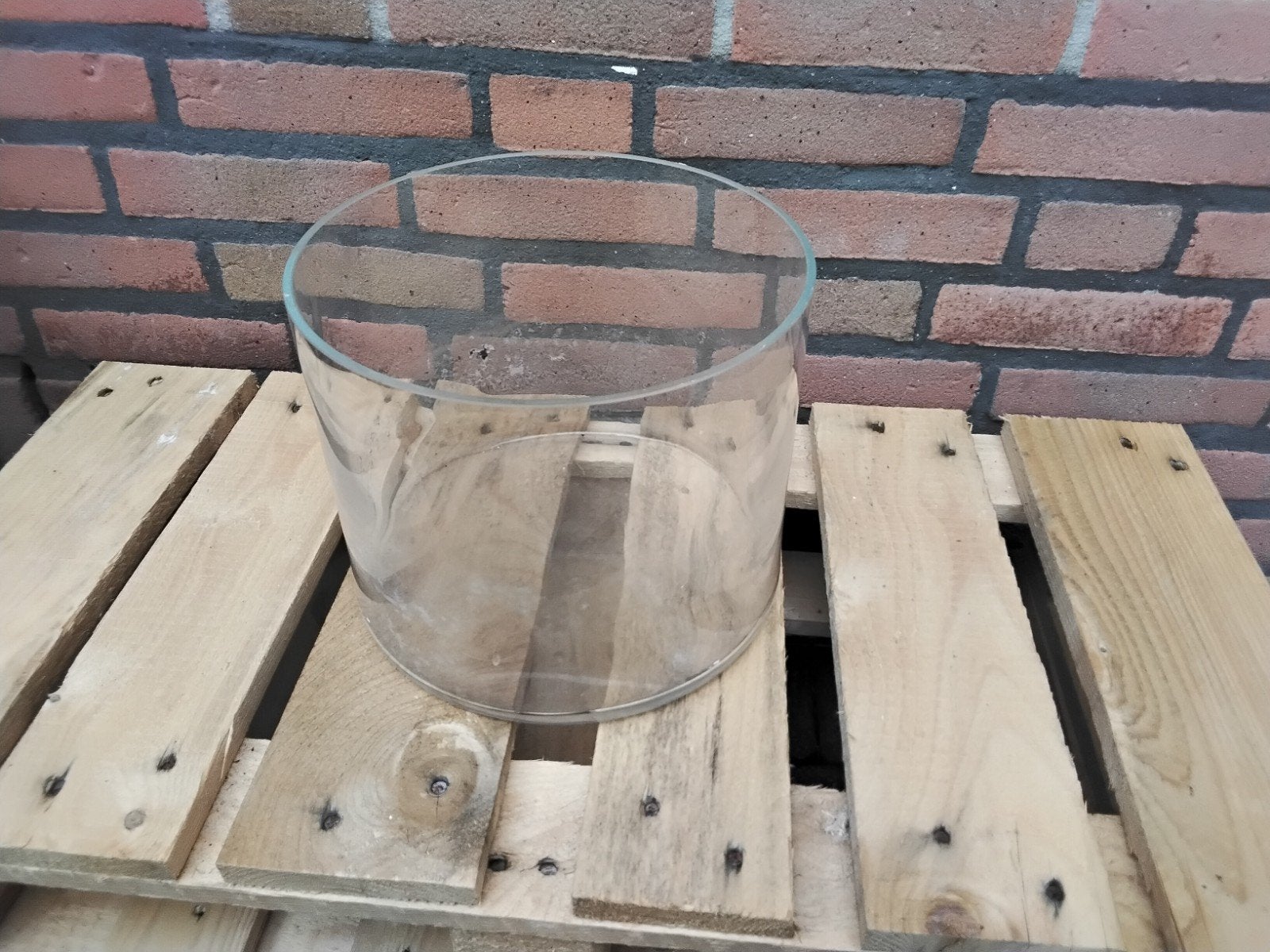 Glazen decoratie pot, Ophalen