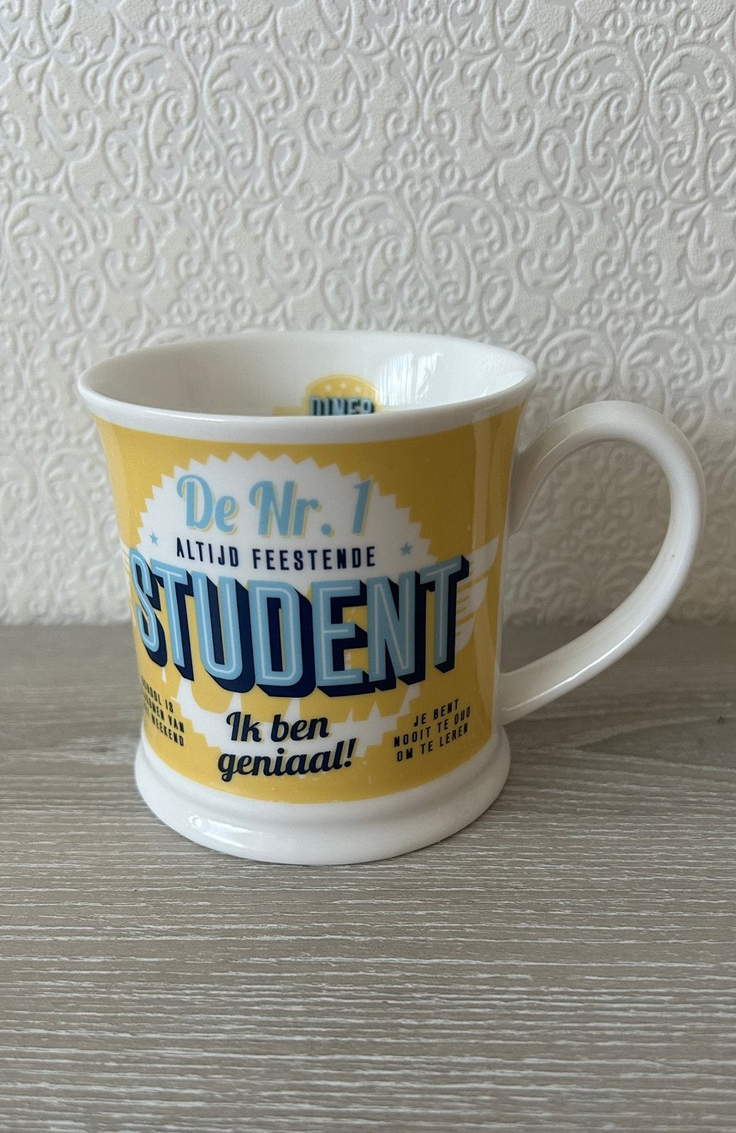 NIEUW leuke beker mok voor een student, Ophalen of Verzenden, Nieuw, Aardewerk, Mok