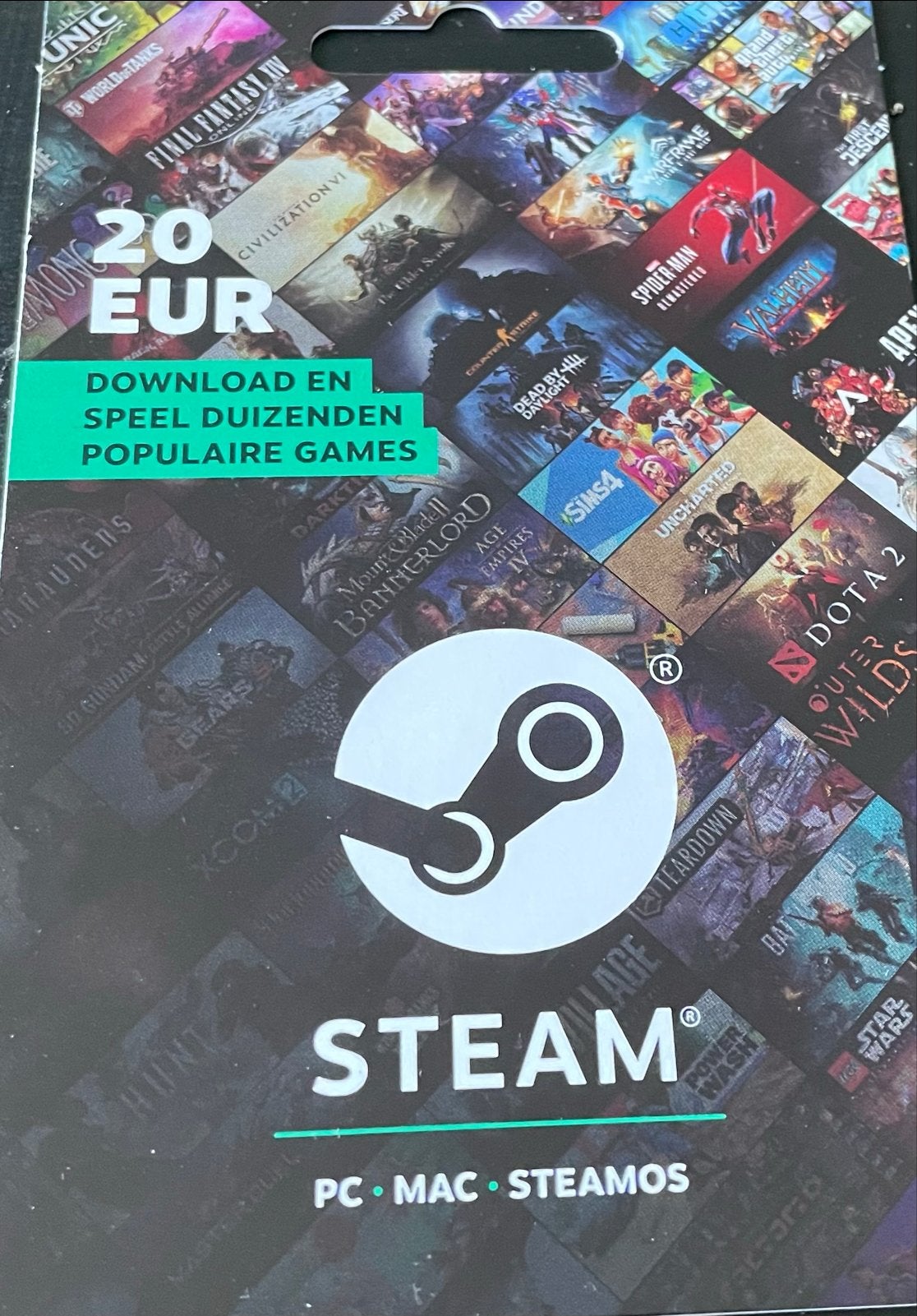 Steam cadeaukaart 20 euro - Direct toegang tot games!, Avontuur en Actie, Vanaf 18 jaar, 1 speler, Nieuw