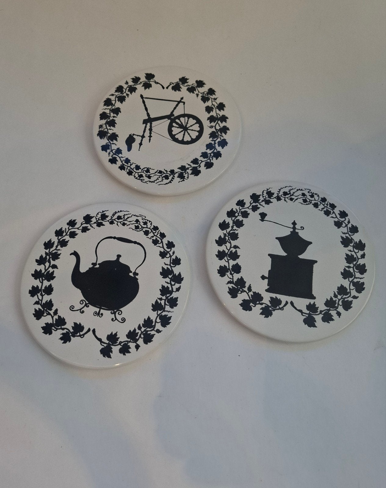 Set Vintage Keramieke Onderzetters Regina Gouda, Ophalen of Verzenden