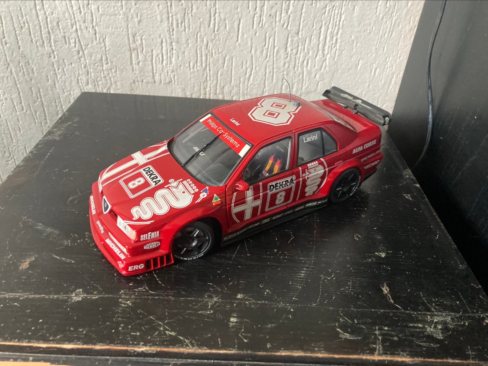 Alfa Romeo155 DTM 1:18, Ophalen of Verzenden, Zo goed als nieuw, Bburago