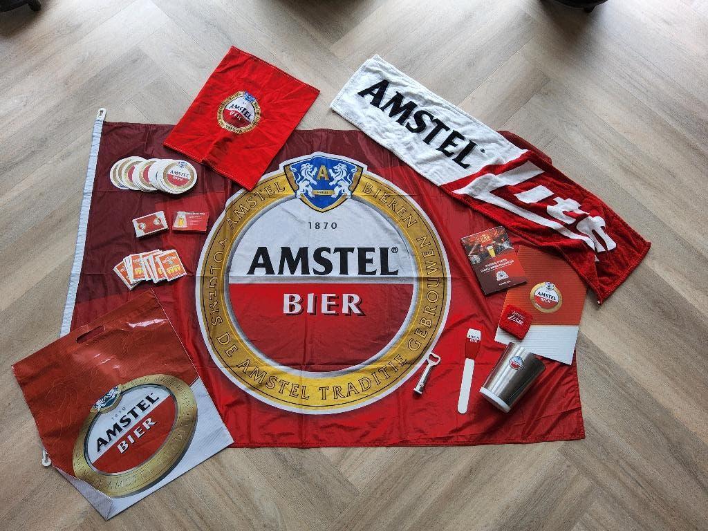 Amstel Bier Pakket - Vlag, Bardoek & Gadgets, Ophalen, Nieuw, Overige typen, Amstel