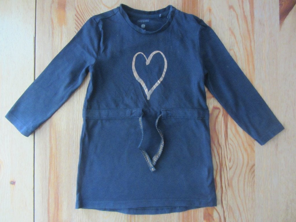 Donkerblauw jurkje Noppies maat 80, Ophalen of Verzenden, Zo goed als nieuw, Meisje, Jurkje of Rokje