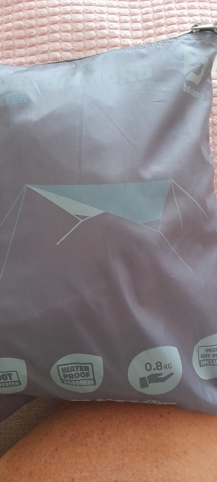 Bo-Camp Tarp Travel Diamond 3x3 meter - Nieuw, Tuin en Terras, 150 tot 300 cm, Ophalen, Nieuw, Overige typen