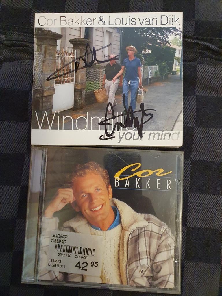 Cor bakker 2 cd's voor 5 euro partij collectie 1 gesigneerd, Verzenden, Gebruikt